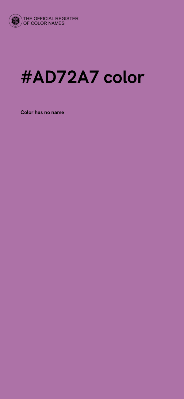 #AD72A7 color image
