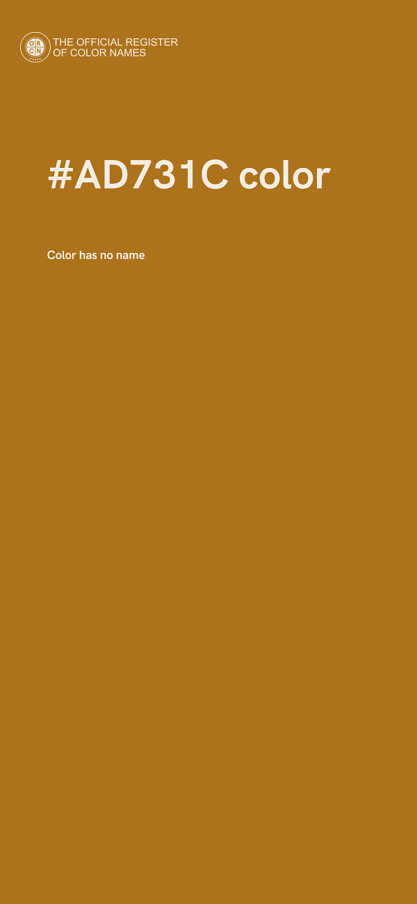 #AD731C color image