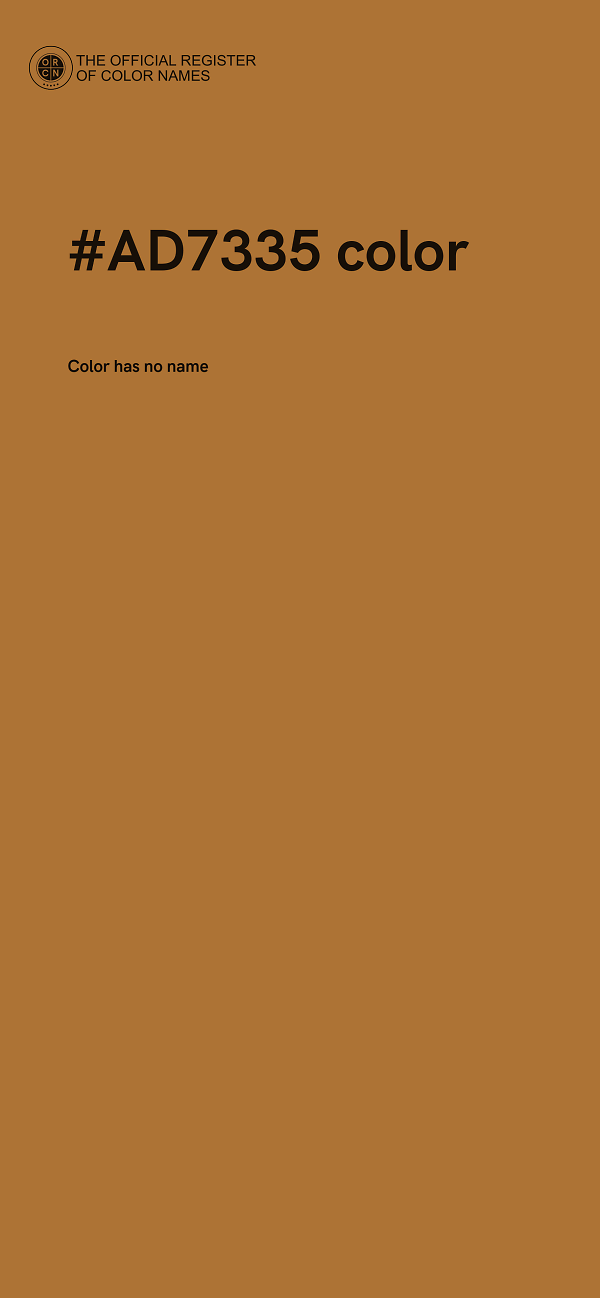 #AD7335 color image