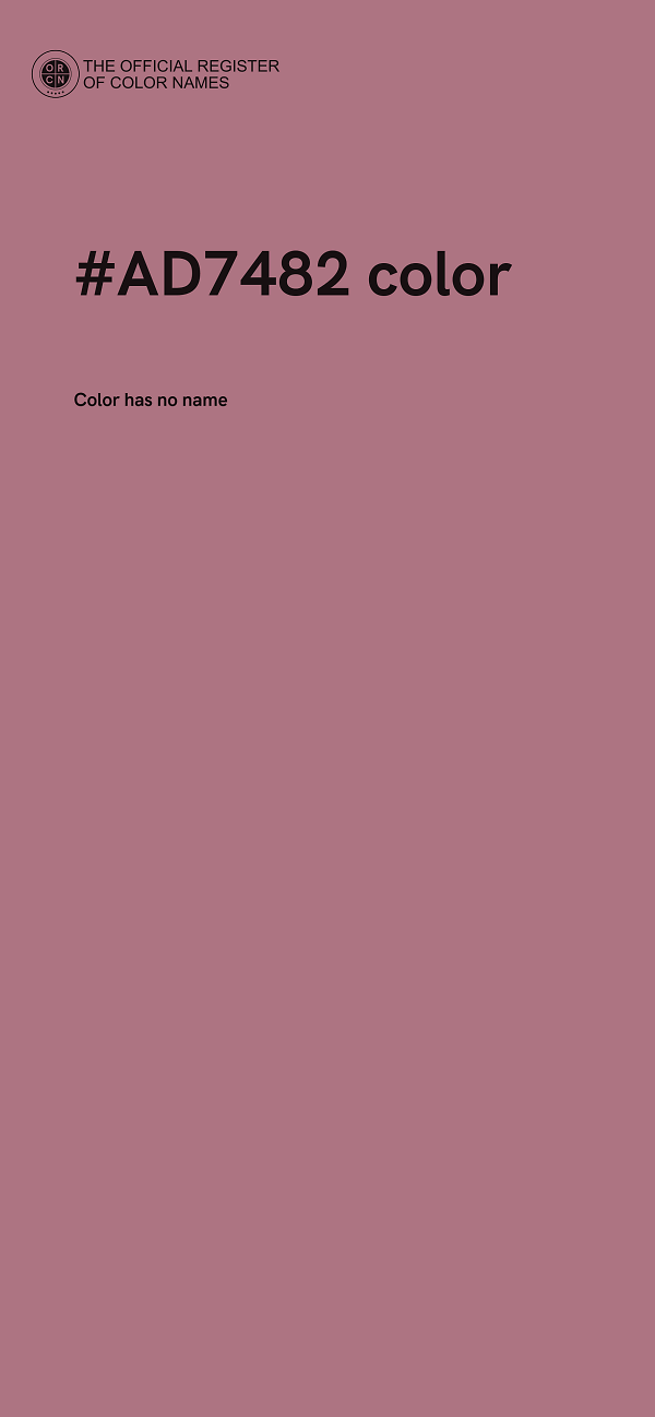 #AD7482 color image