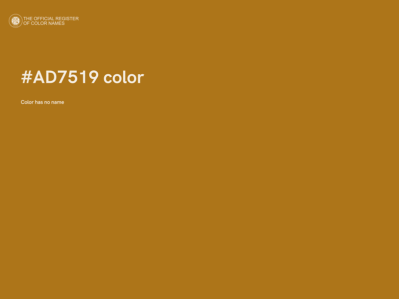#AD7519 color image
