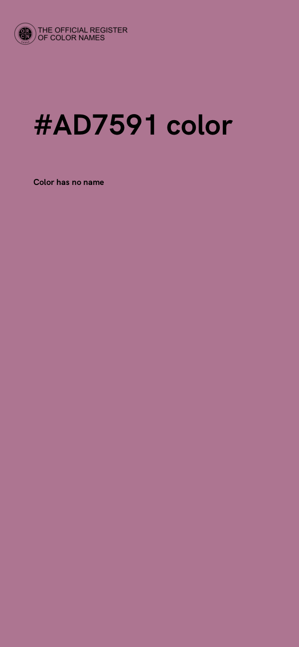 #AD7591 color image