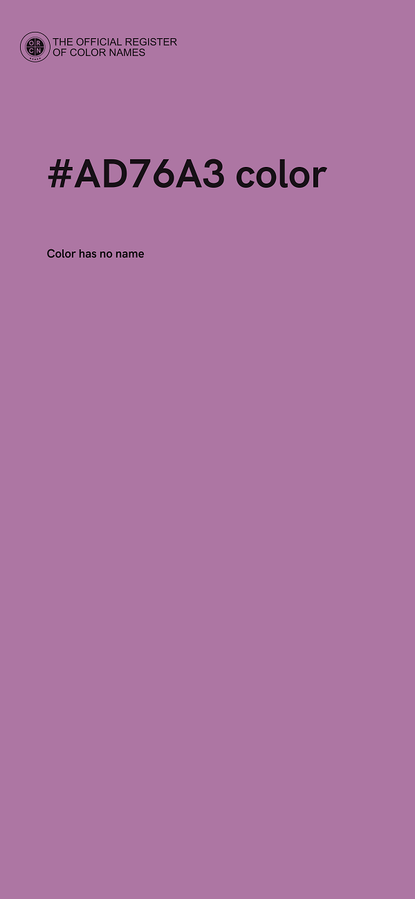 #AD76A3 color image