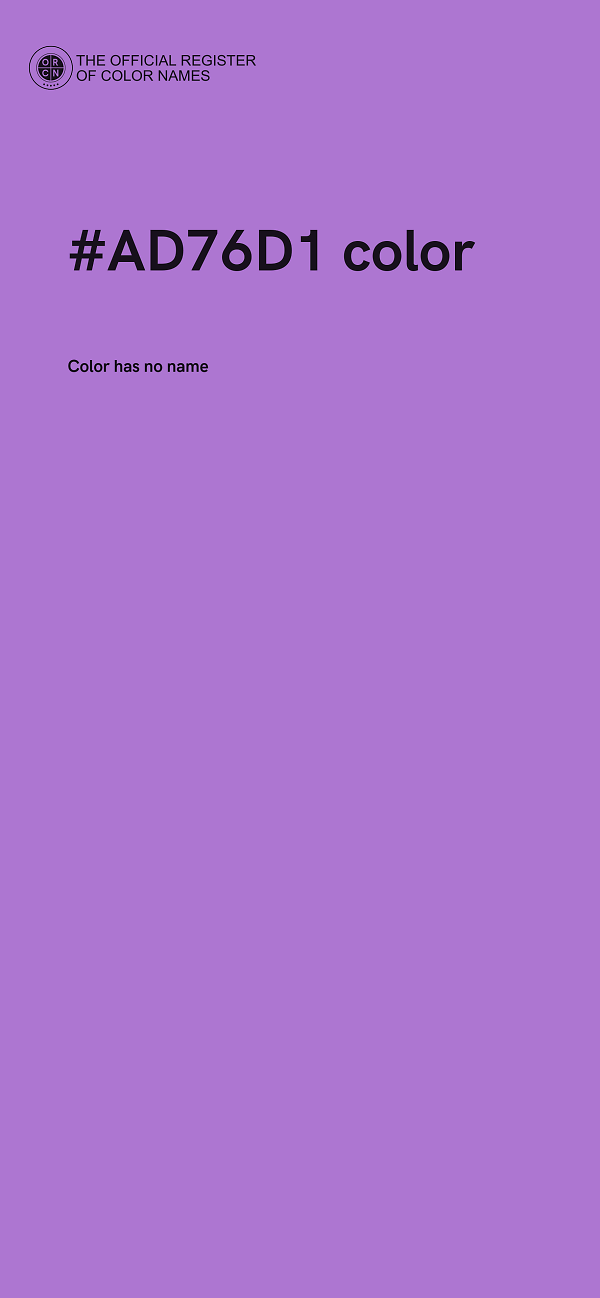 #AD76D1 color image