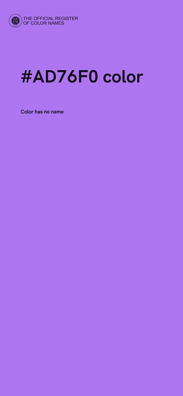 #AD76F0 color image