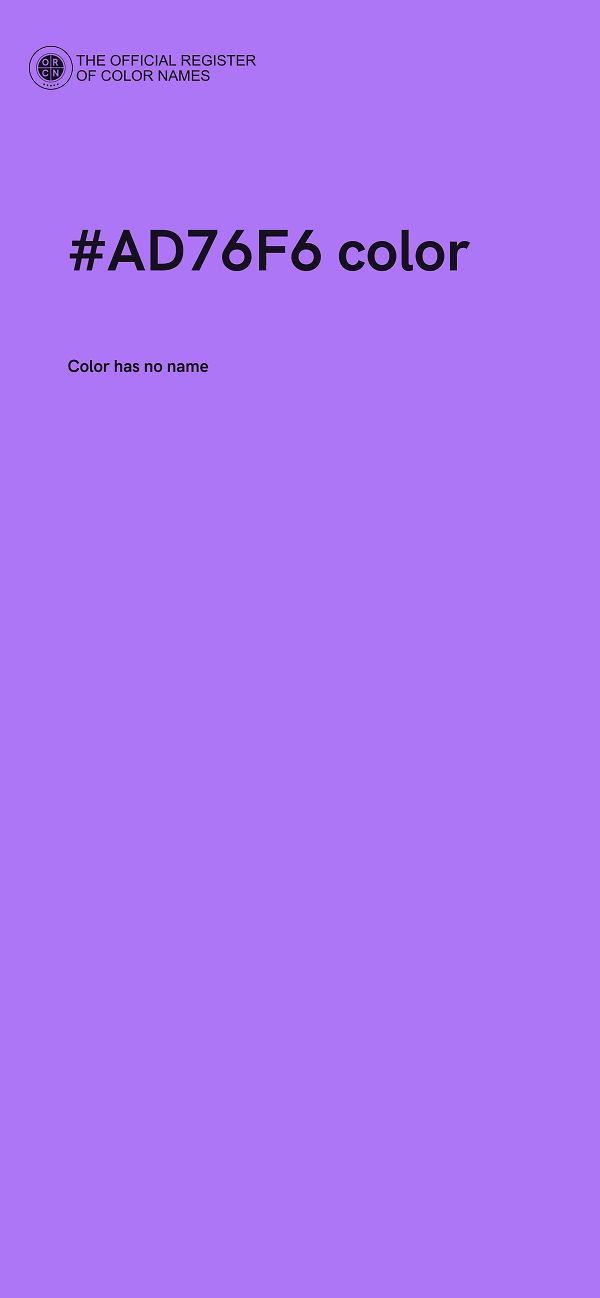 #AD76F6 color image