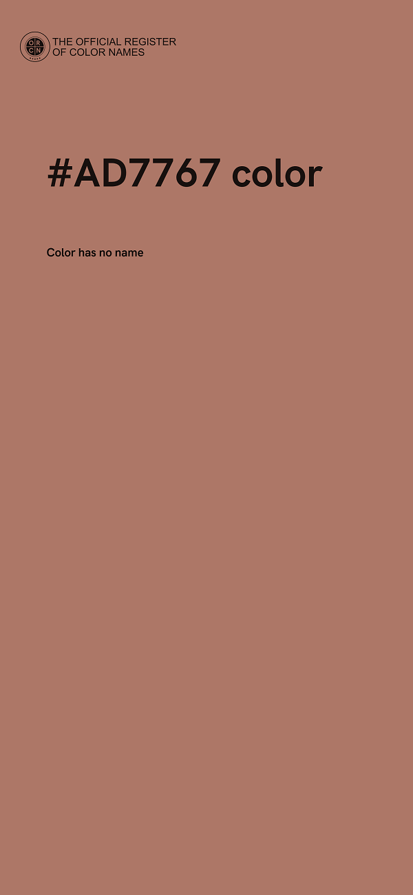 #AD7767 color image