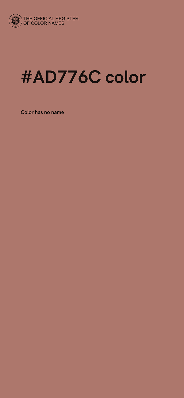 #AD776C color image
