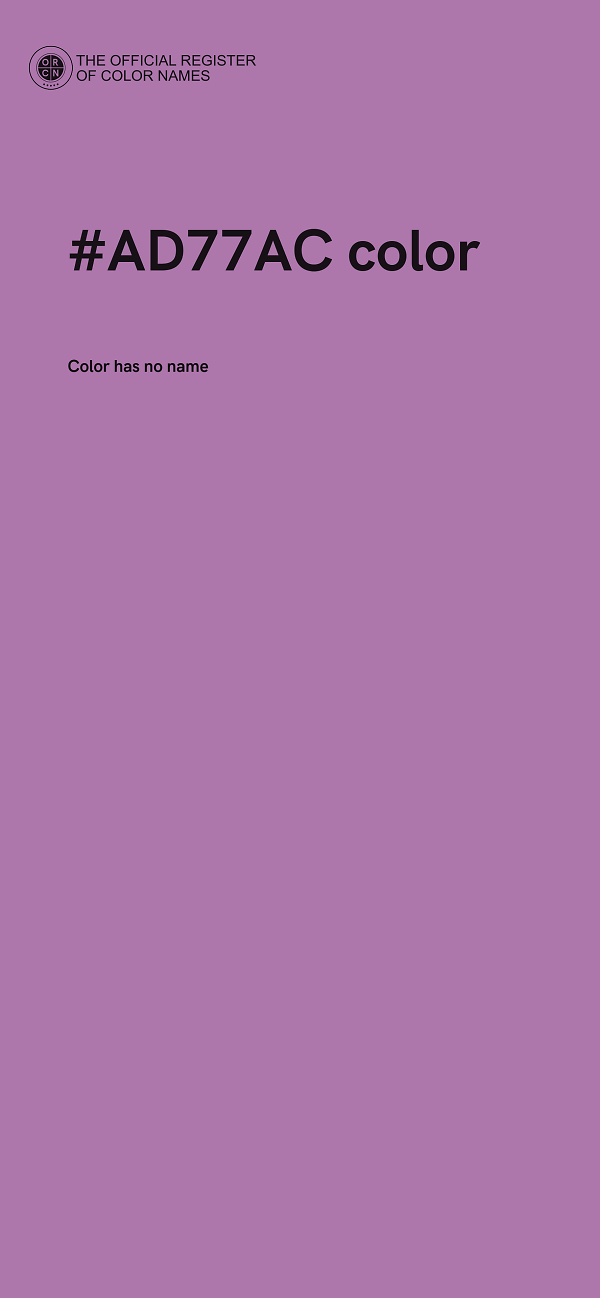 #AD77AC color image