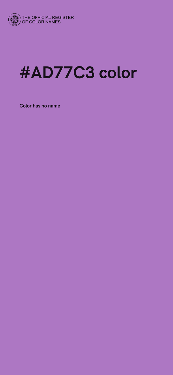 #AD77C3 color image