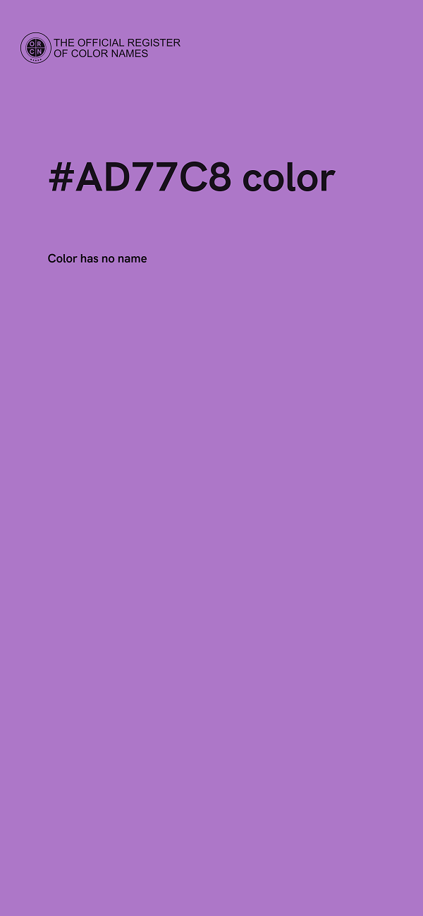 #AD77C8 color image