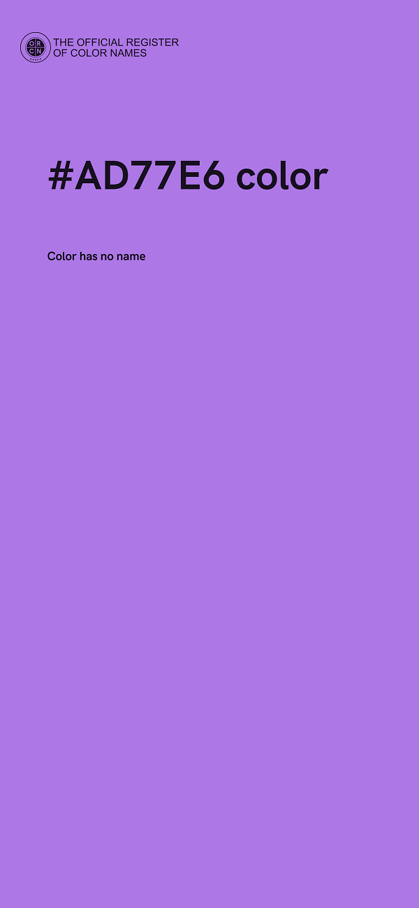 #AD77E6 color image
