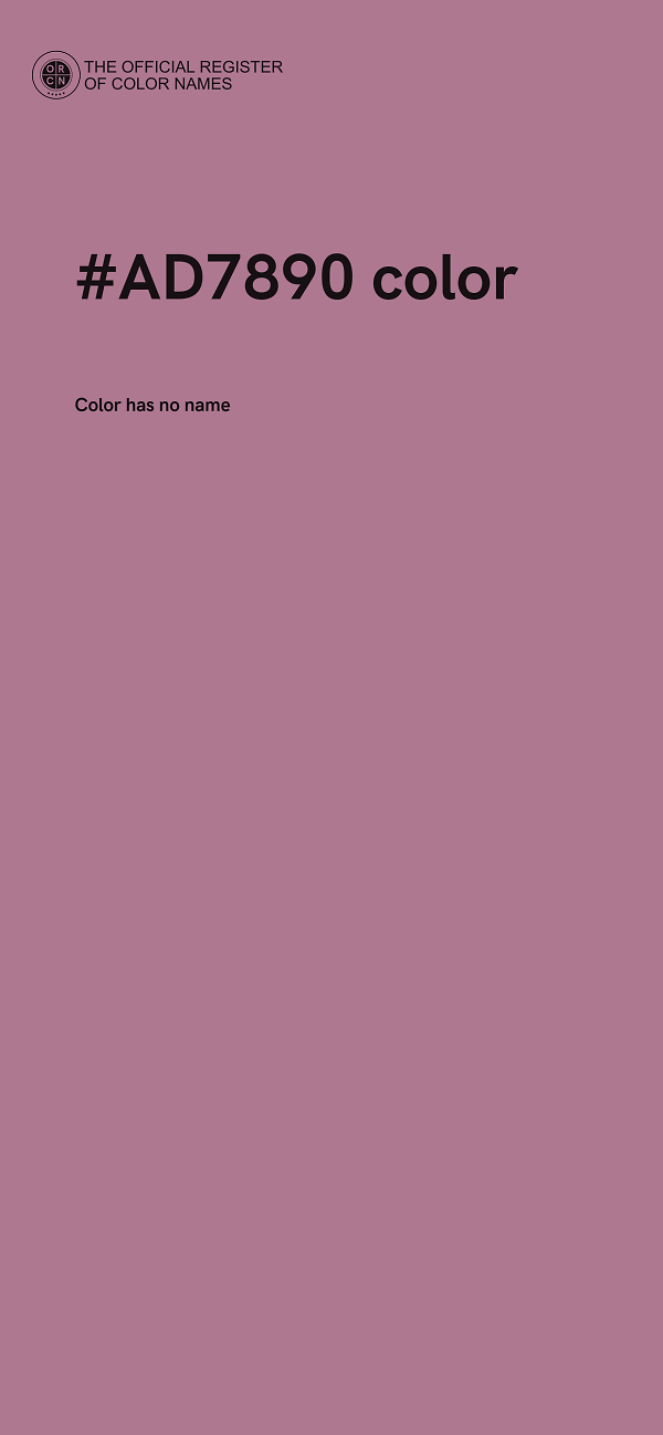 #AD7890 color image
