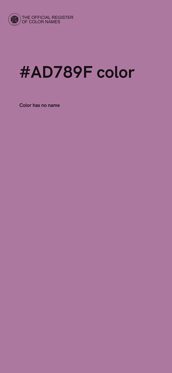 #AD789F color image
