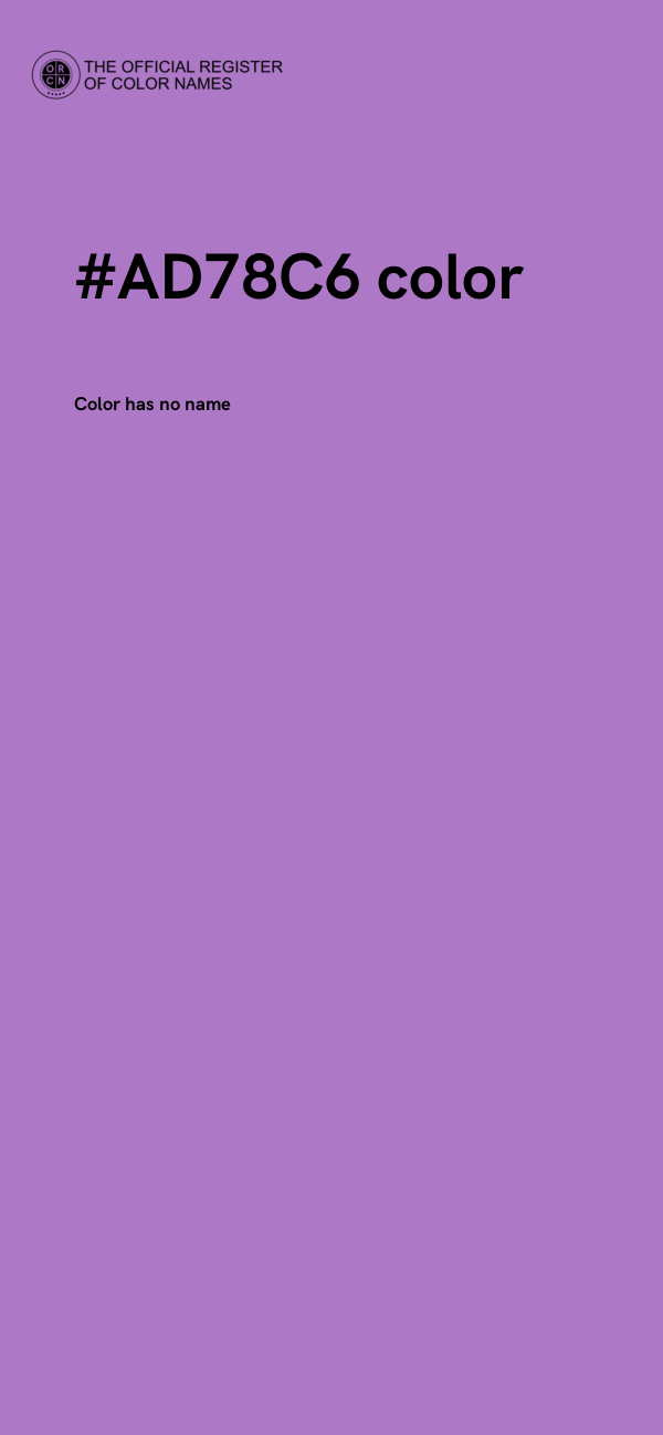 #AD78C6 color image