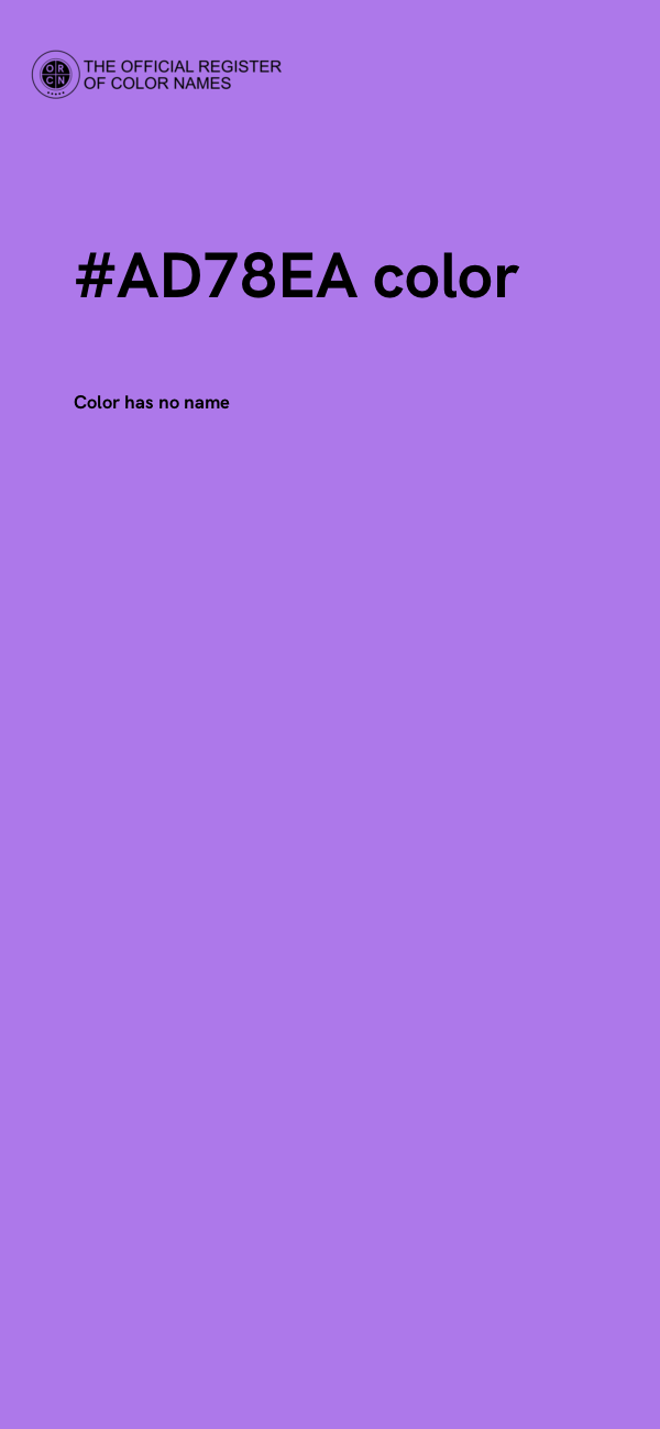 #AD78EA color image