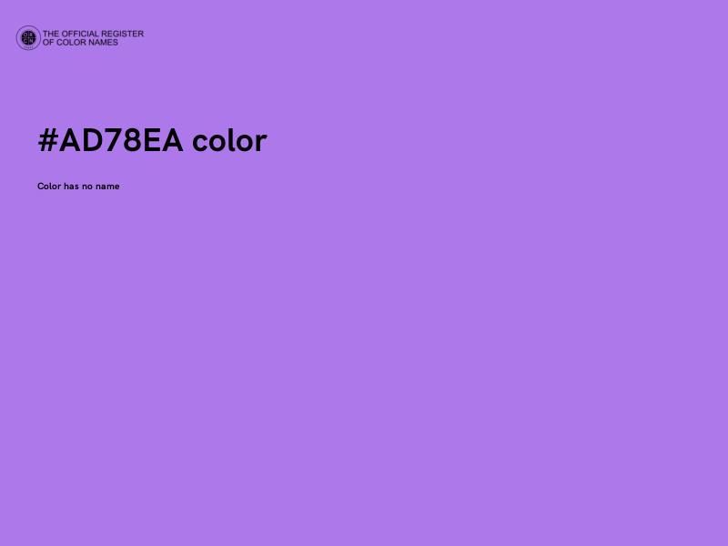 #AD78EA color image