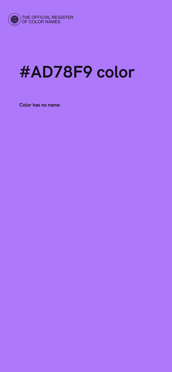 #AD78F9 color image
