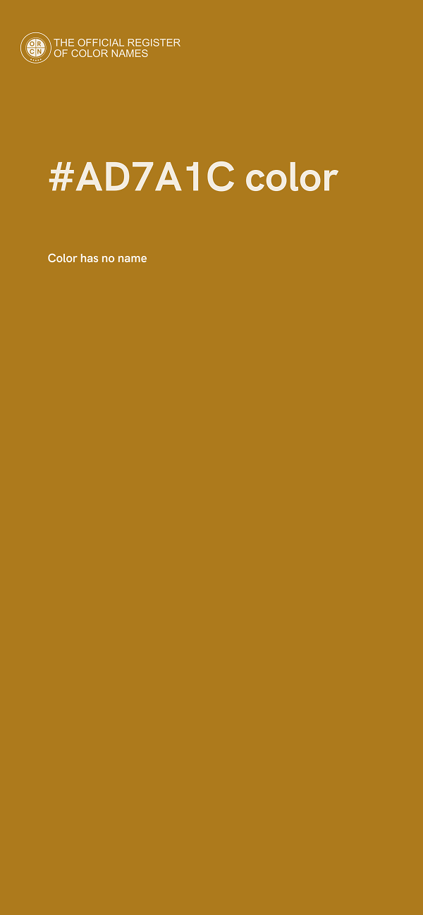 #AD7A1C color image