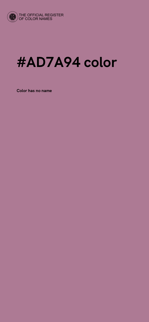 #AD7A94 color image