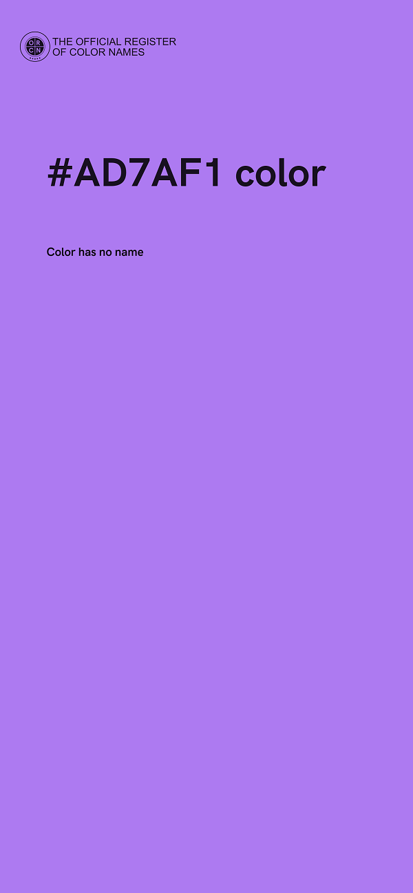 #AD7AF1 color image