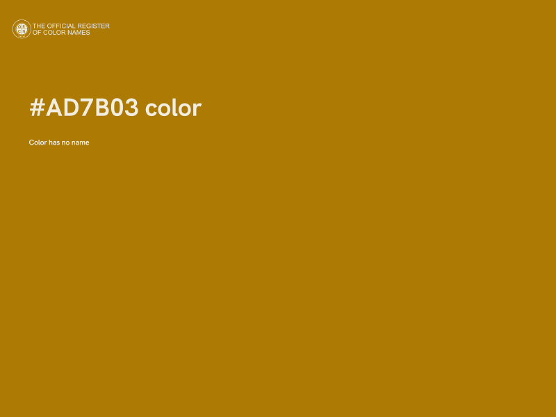 #AD7B03 color image