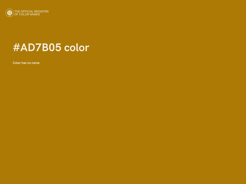 #AD7B05 color image