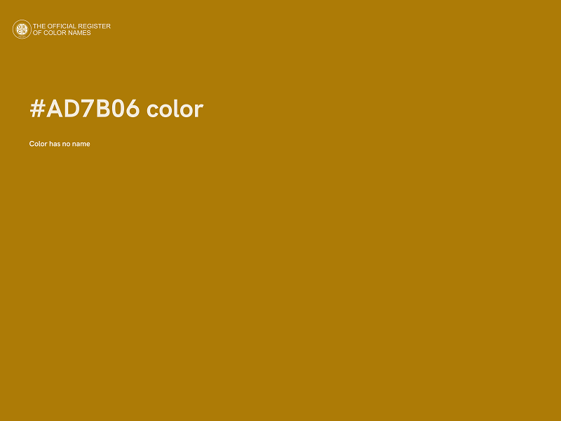 #AD7B06 color image