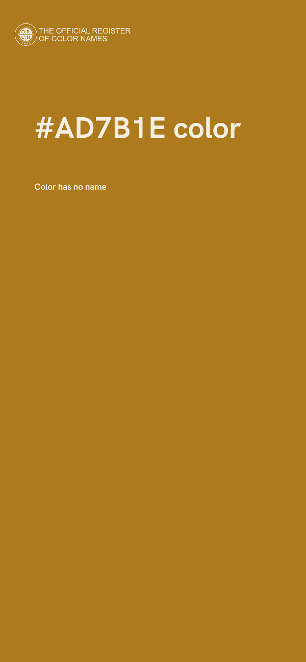 #AD7B1E color image