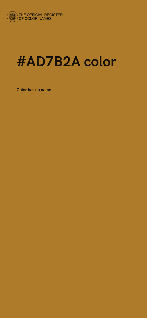 #AD7B2A color image