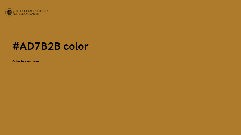 #AD7B2B color image