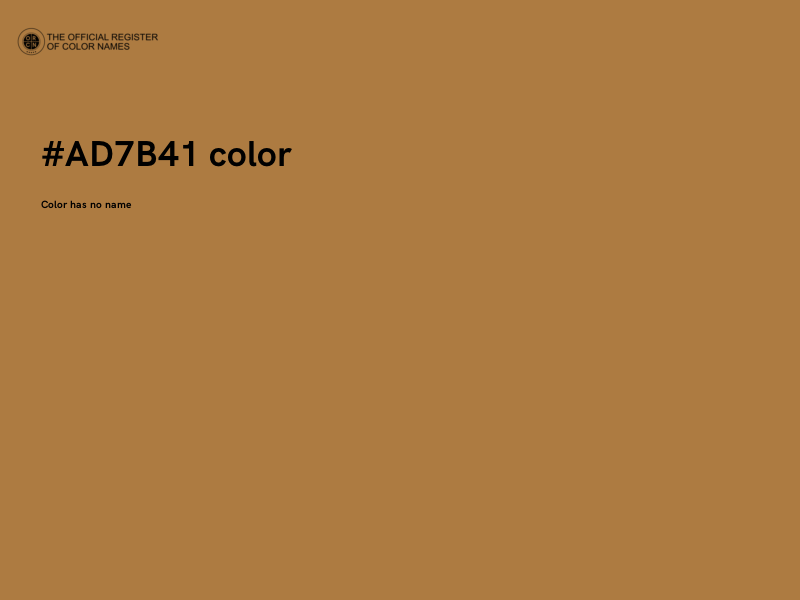 #AD7B41 color image