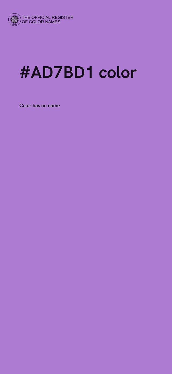 #AD7BD1 color image