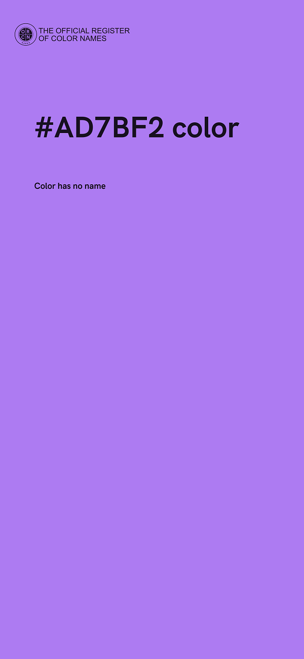 #AD7BF2 color image