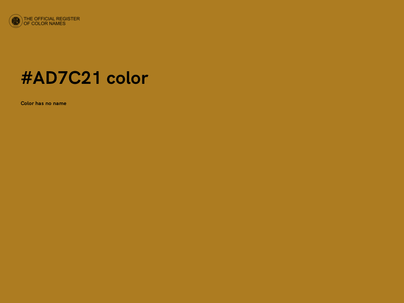 #AD7C21 color image