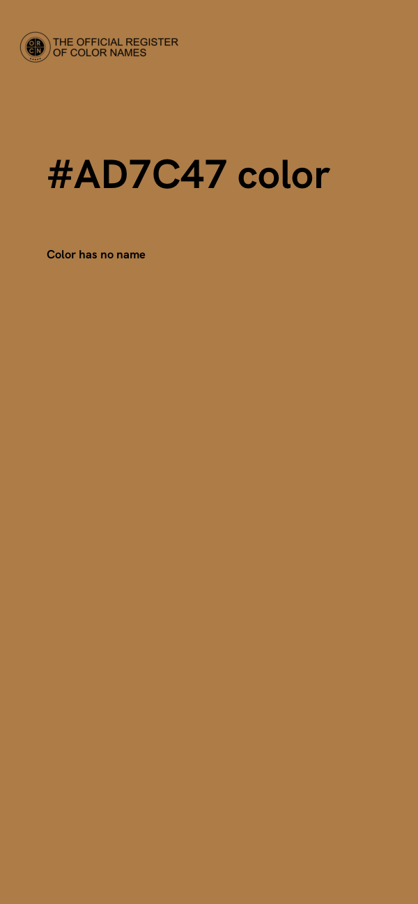 #AD7C47 color image