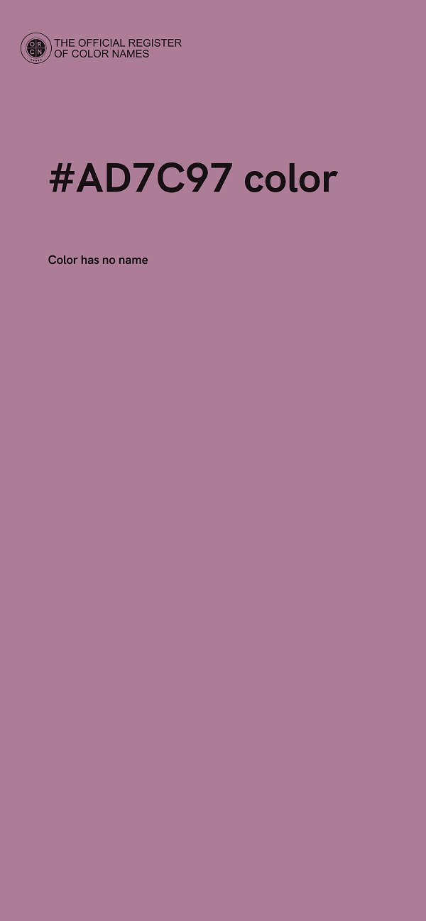 #AD7C97 color image