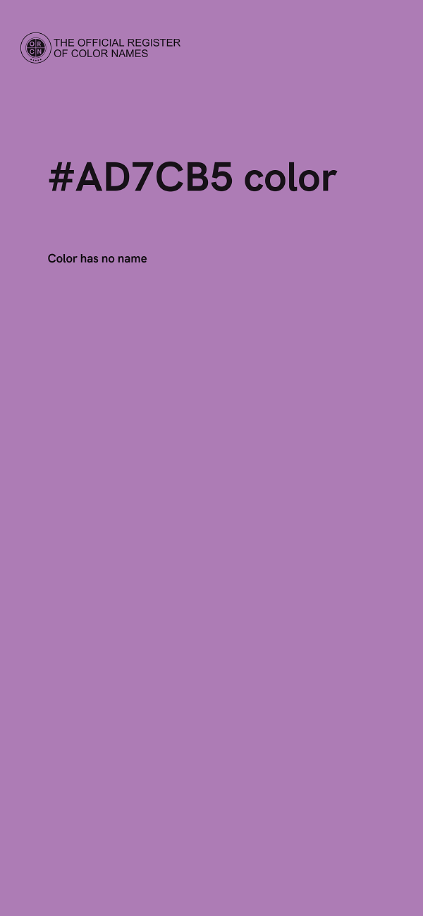 #AD7CB5 color image