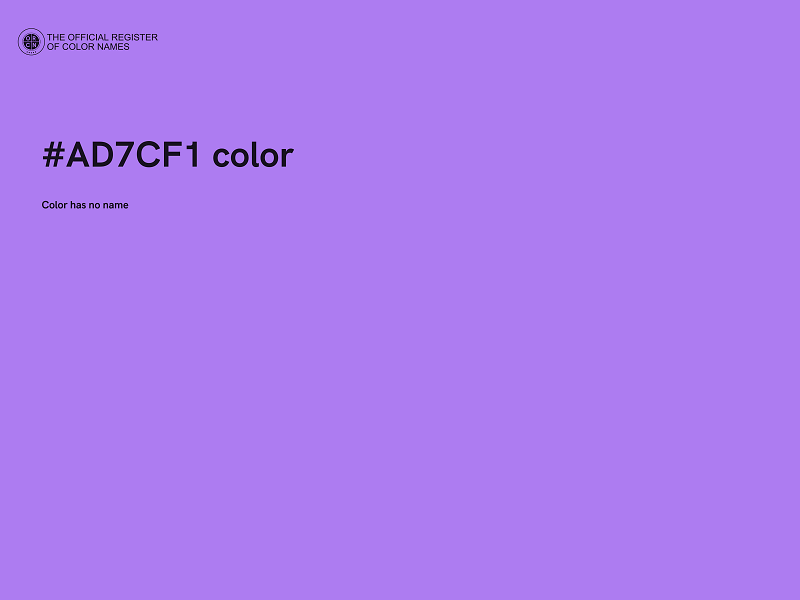 #AD7CF1 color image