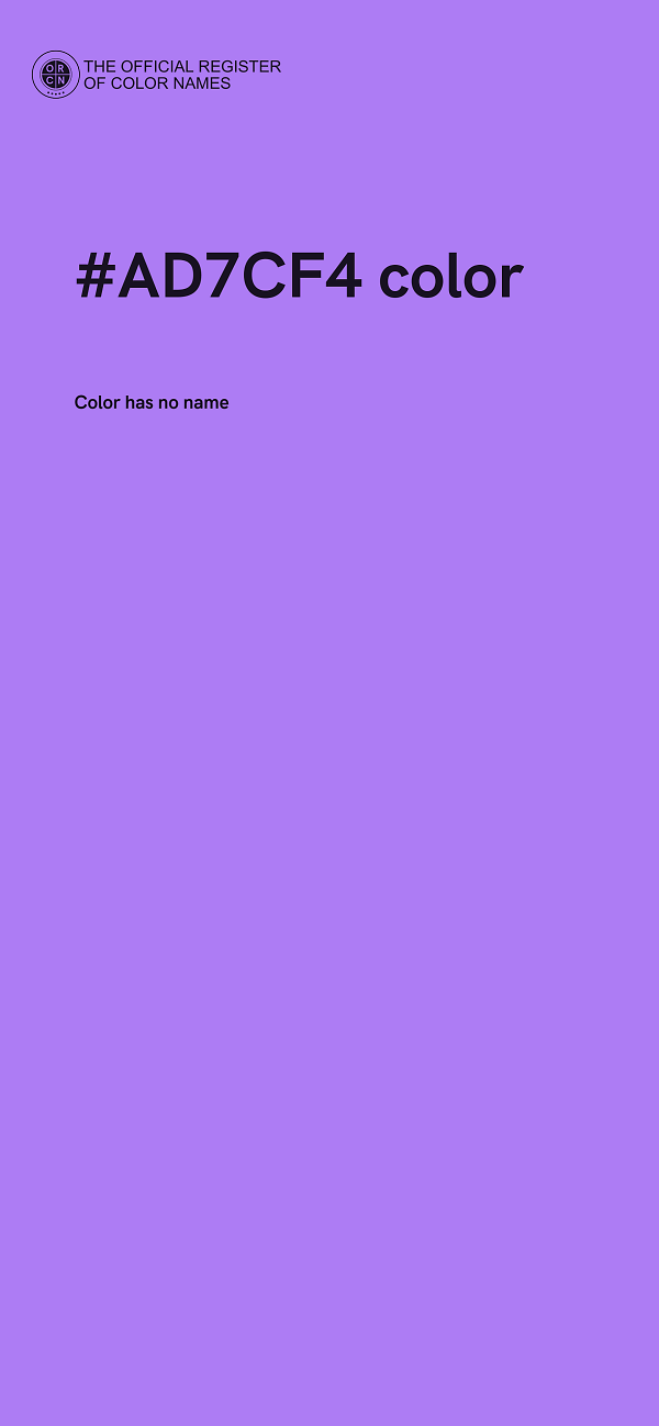 #AD7CF4 color image