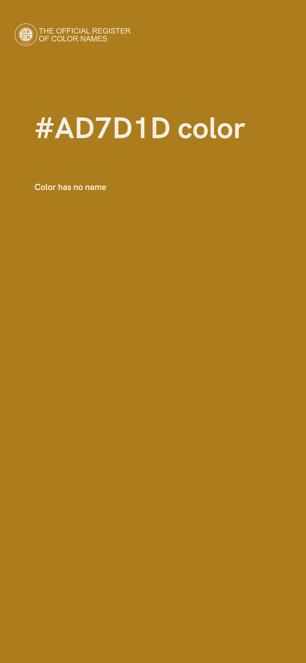 #AD7D1D color image