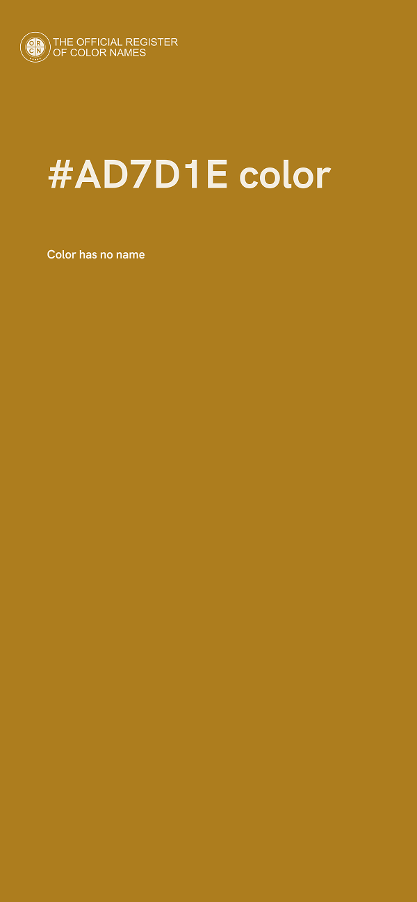 #AD7D1E color image