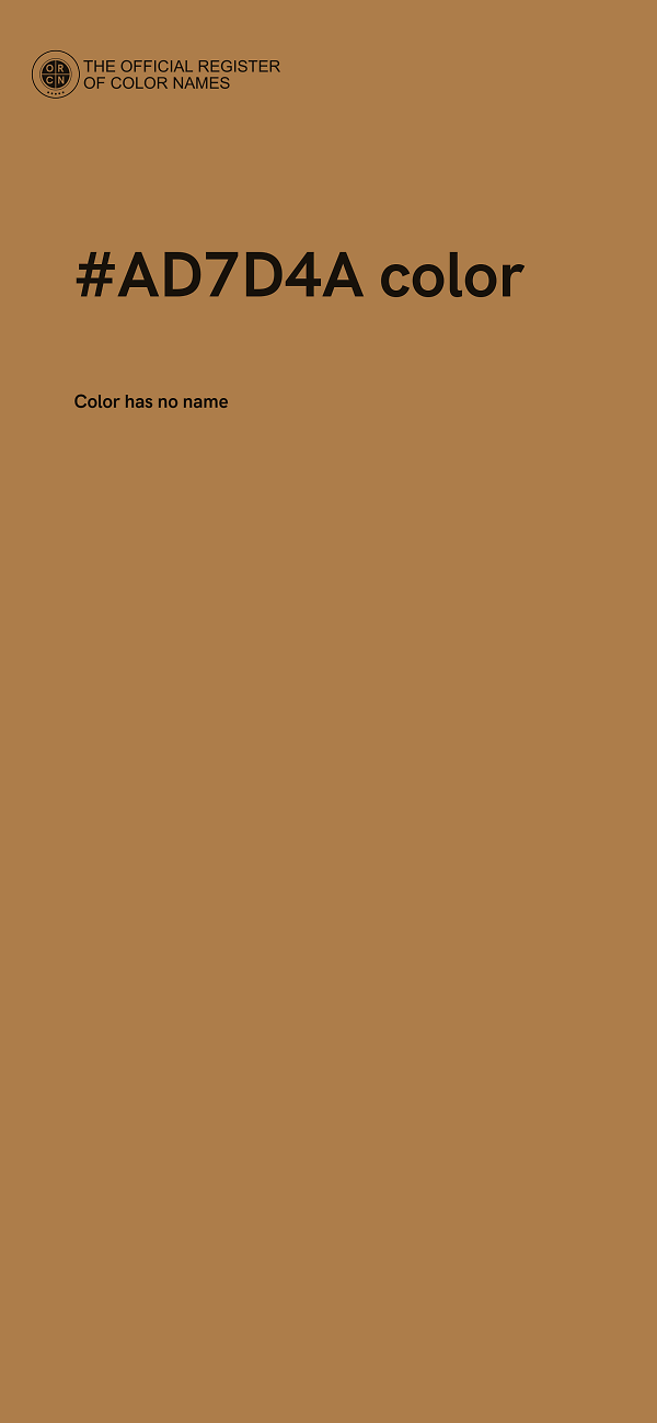 #AD7D4A color image