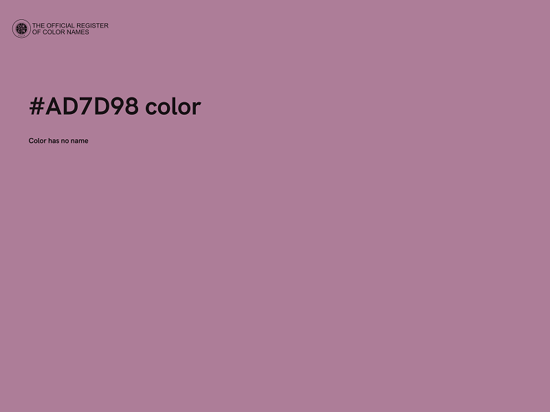 #AD7D98 color image