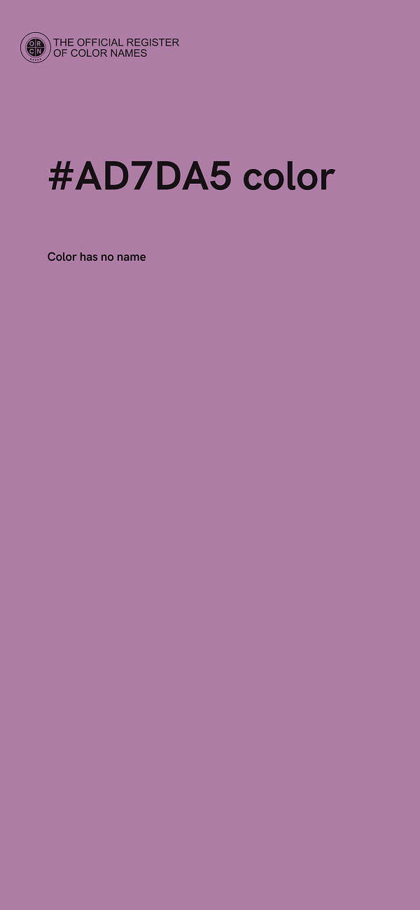 #AD7DA5 color image