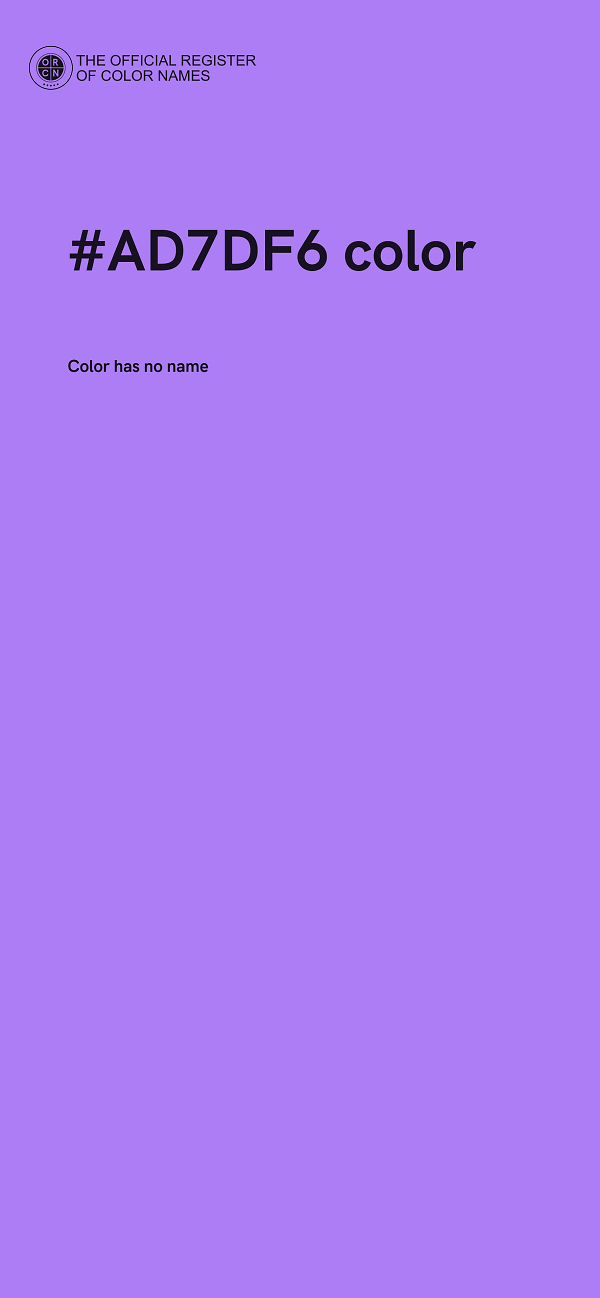 #AD7DF6 color image