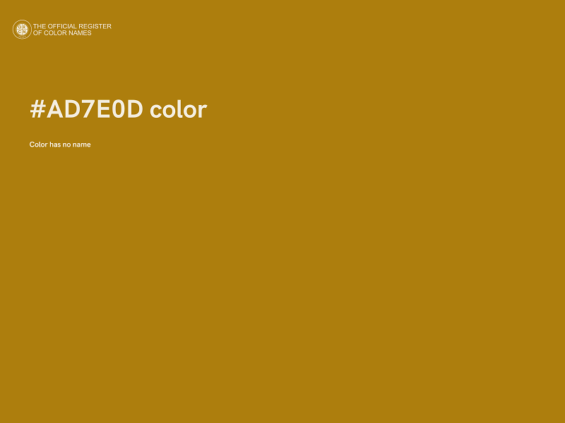 #AD7E0D color image