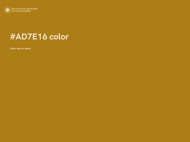 #AD7E16 color image