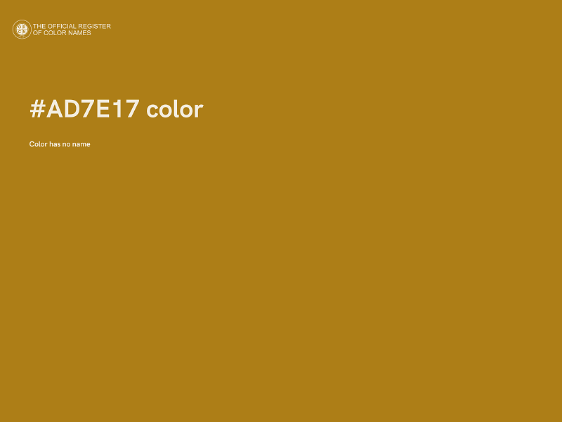 #AD7E17 color image