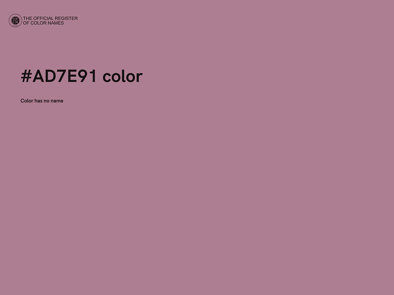 #AD7E91 color image